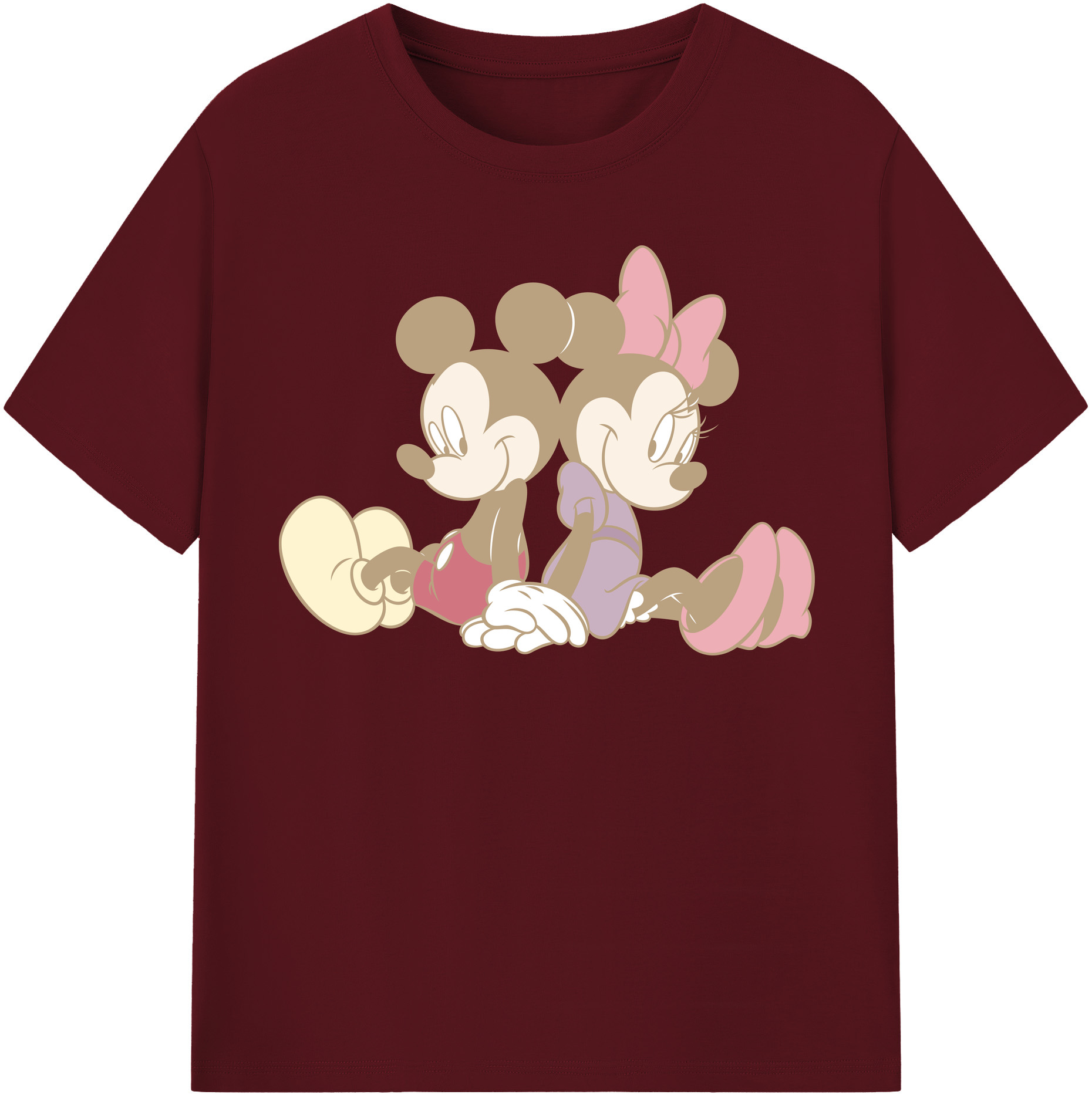 （画像用） ミッキーマウス Mickey Mouse 綿100％半袖Tシャツ（フロントプリント）